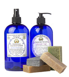 Hygiene Set, Sanitizer, Mint Citrus Liquid Soap, Soap Sampler Set